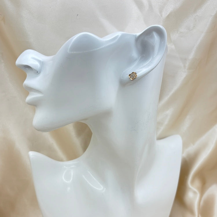 K18PG ピアス ダイヤ NJ0233