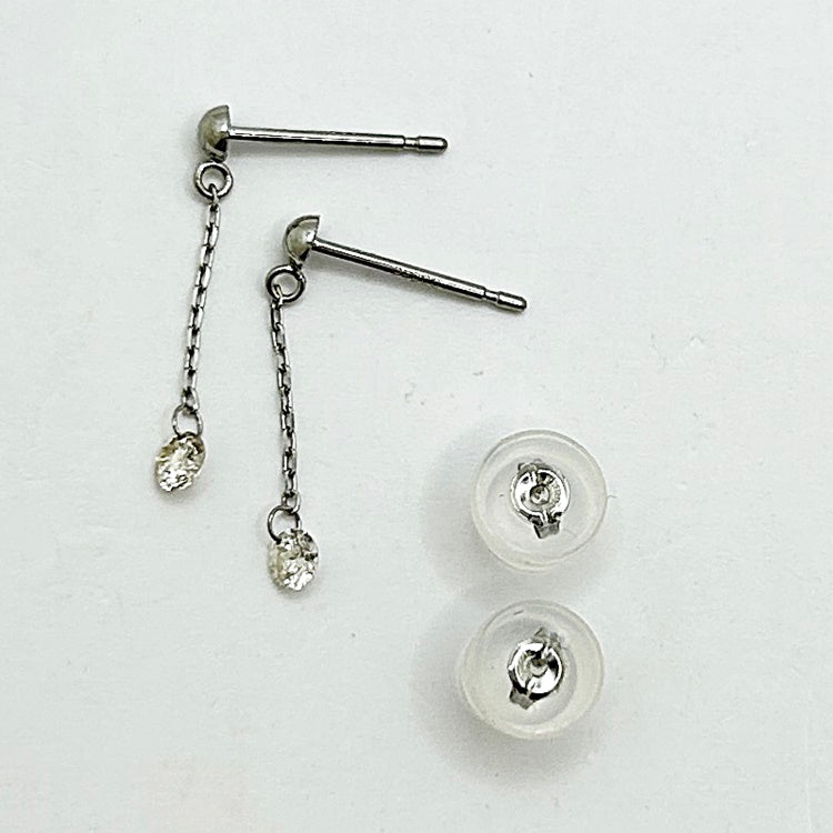 Pt ピアス ダイヤ NJ0234