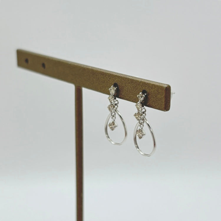 Pt ピアス ダイヤ NJ0238