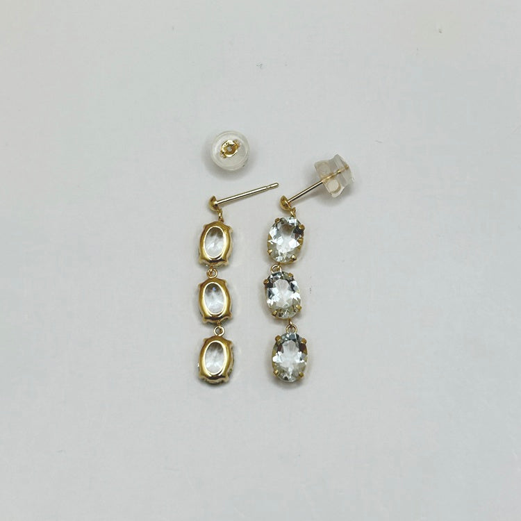 K18 ピアス アクワマリン NJ0246