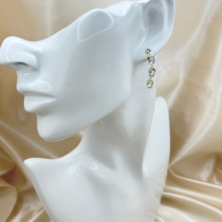K18 ピアス アクワマリン NJ0246