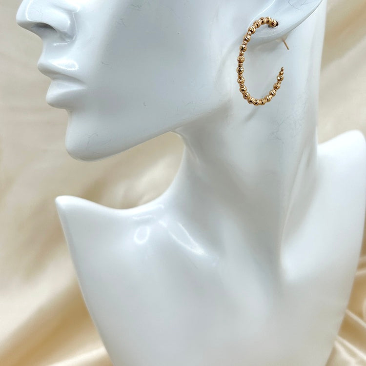 K18PG ピアス フープ NJ0253