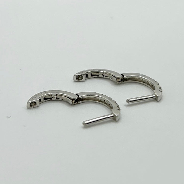 K18WG ピアス ダイヤ NJ0262