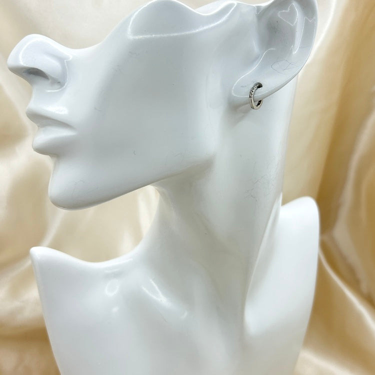K18WG ピアス ダイヤ NJ0262