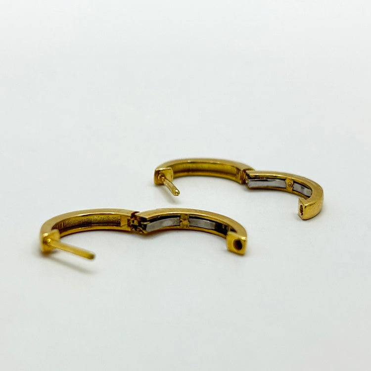 K18 ピアス フープ NJ0284