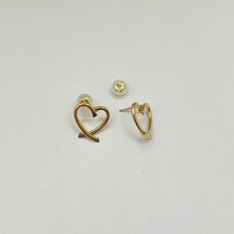 K18 ピアス ハート NJ0288
