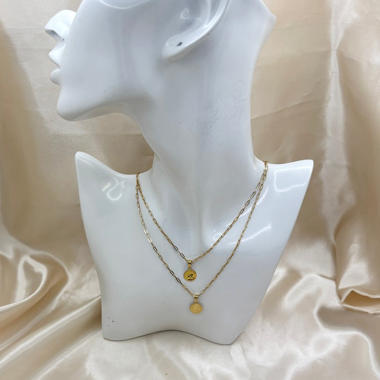 K18 ネックレス コイン NJ0323