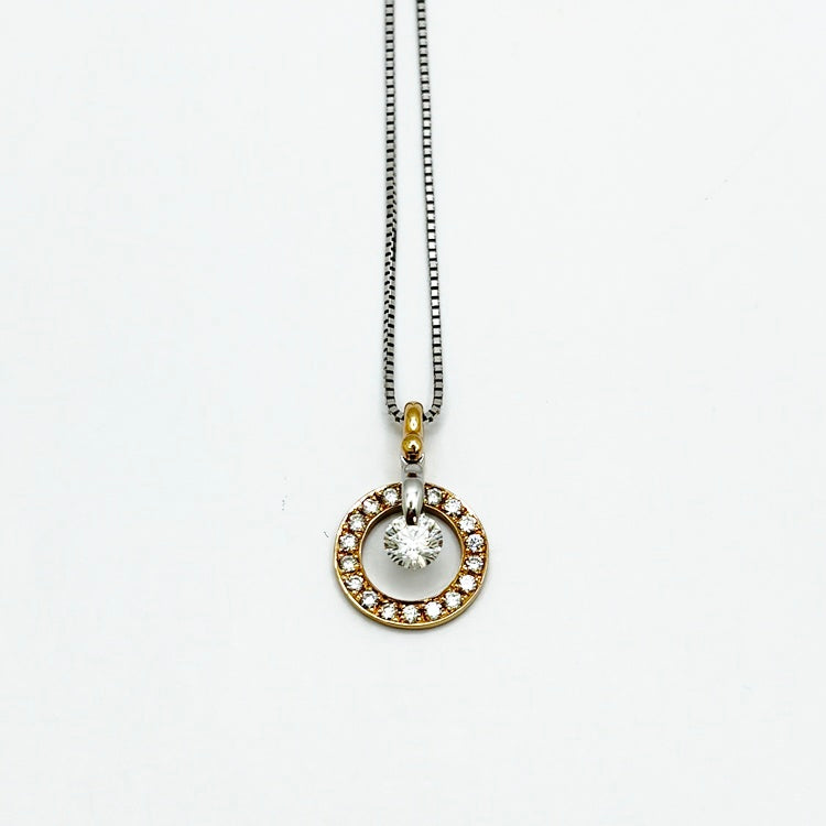 美品 K18WG ダイヤ 0.20ct 18金ホワイトゴールド 1.5gP577 TRIDEA JEWELRY 18金 ホワイトゴールド 喜平 ブレスレット 4.9-5g 18cm