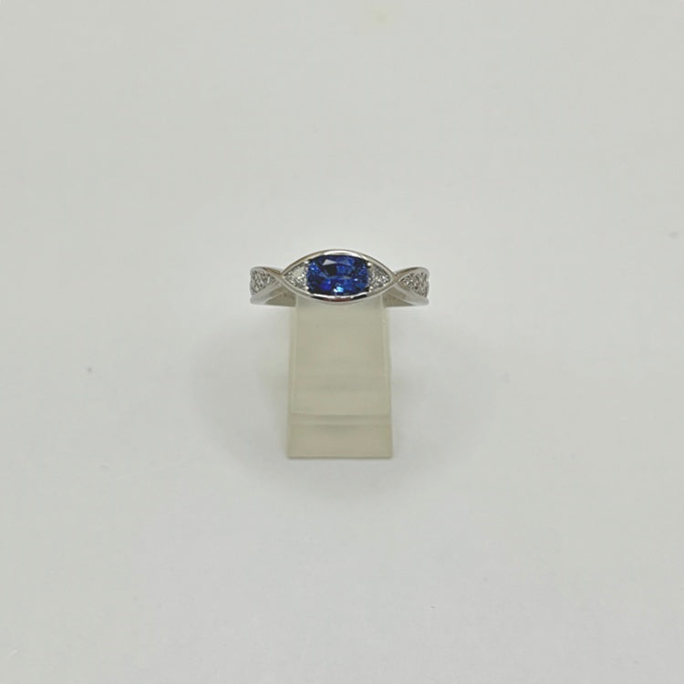 Pt リング サファイア CJ0588