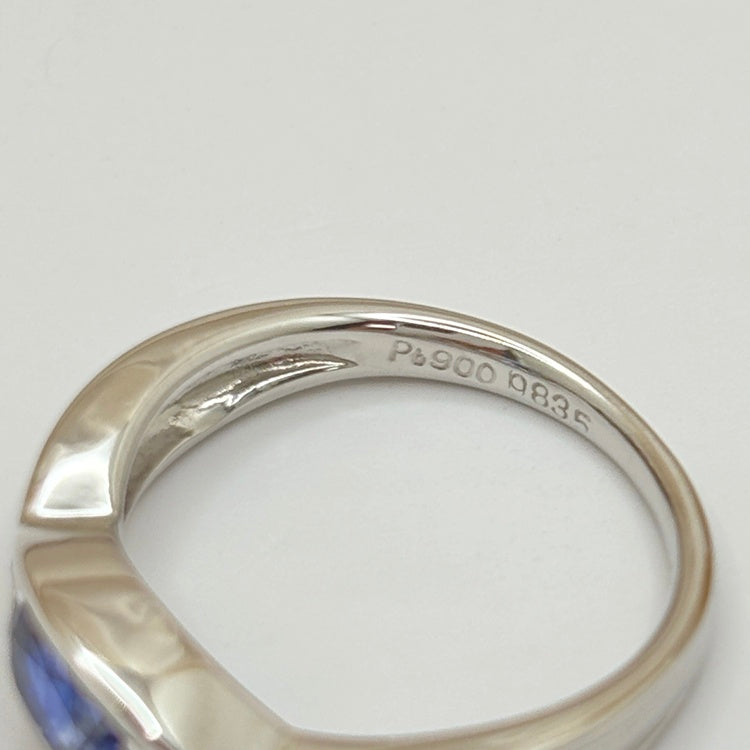 Pt リング サファイア CJ0588