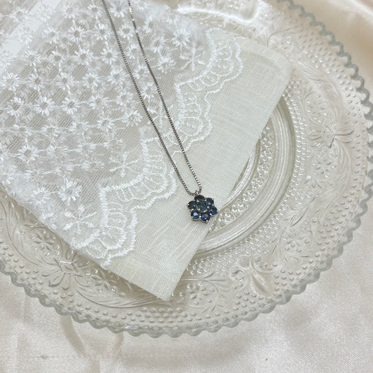 Pt ネックレス サファイア CJ0589