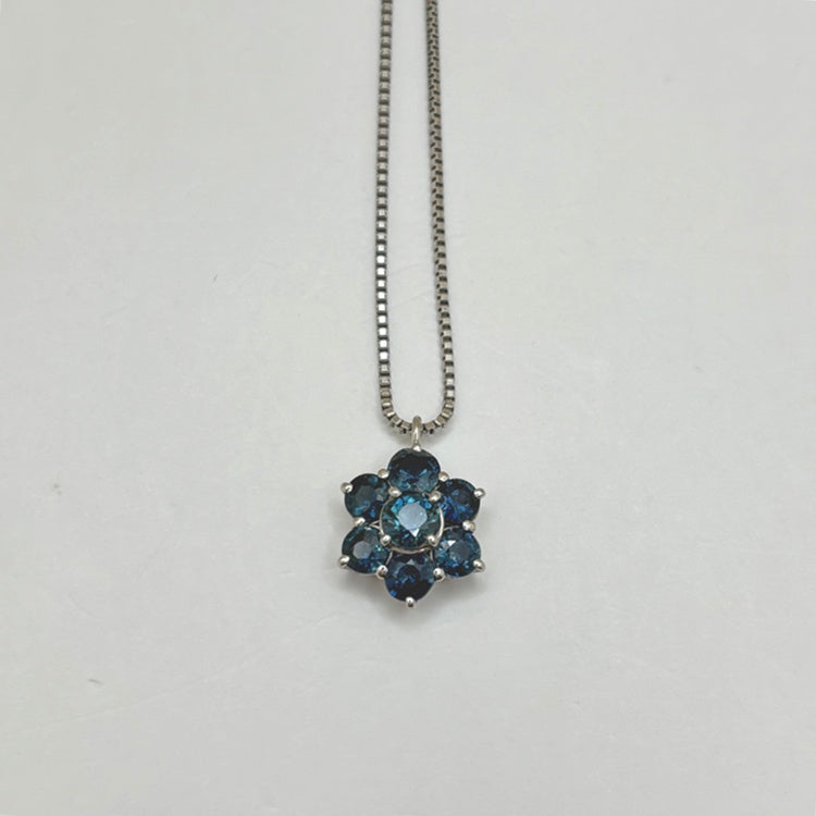 Pt ネックレス サファイア CJ0589