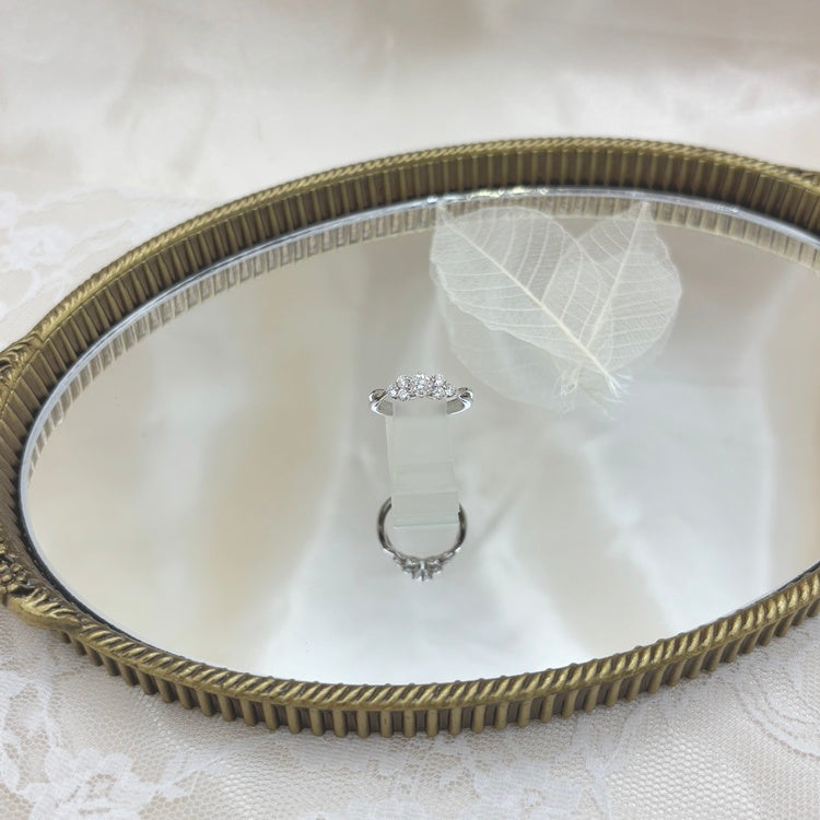 Pt リング ダイヤ (ピンキー) CJ0593