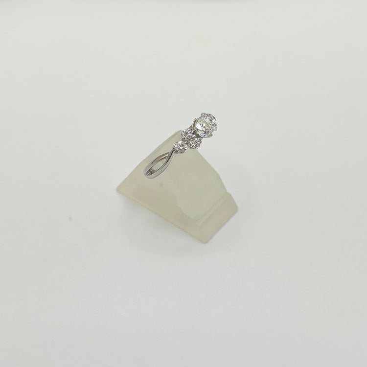 Pt リング ダイヤ (ピンキー) CJ0593