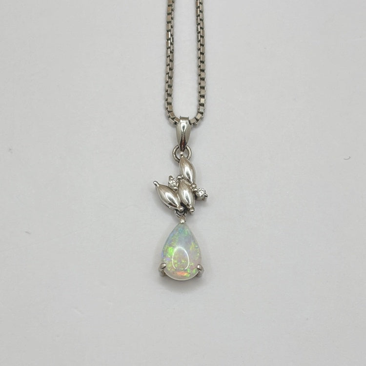 Pt ネックレス オパール CJ0594