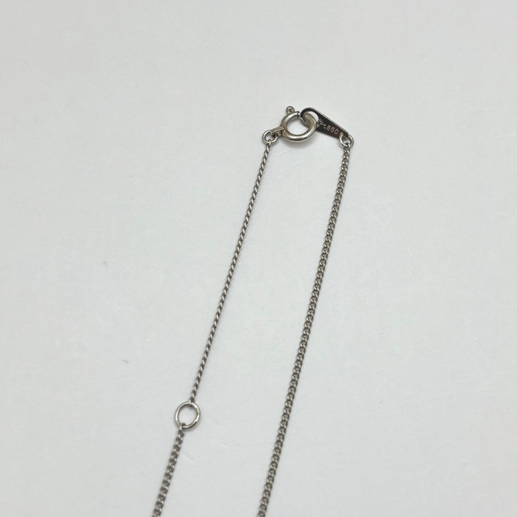 Pt ネックレス  サファイア CJ0595