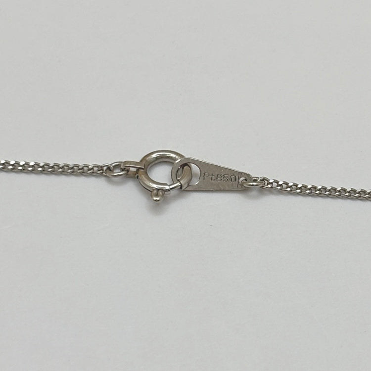 Pt ネックレス  サファイア CJ0595