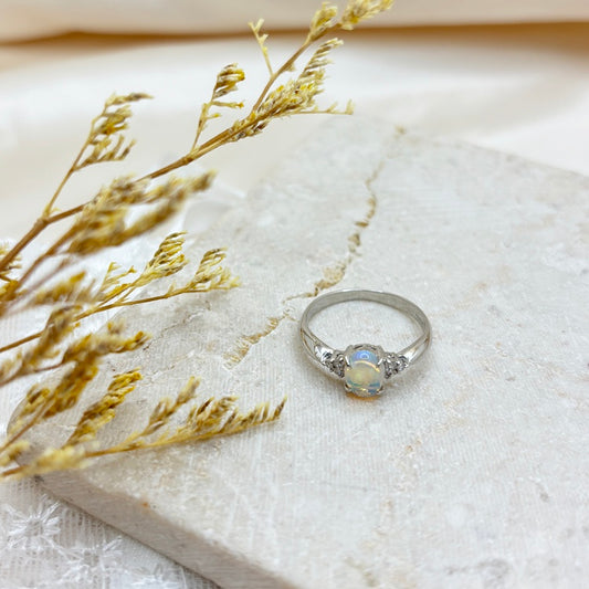 Pt リング オパール CJ0598