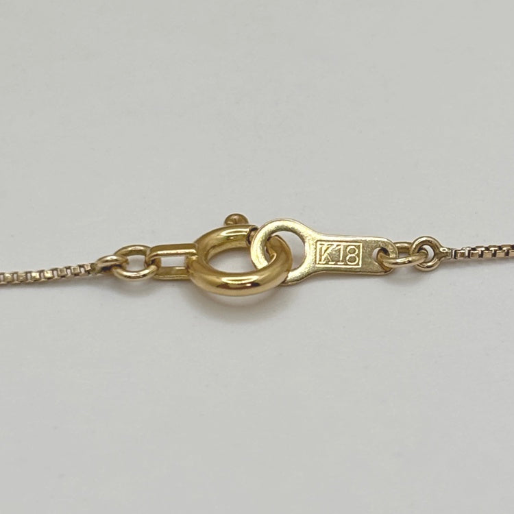 K18 ネックレス ダイヤ 馬蹄デザイン CJ0600