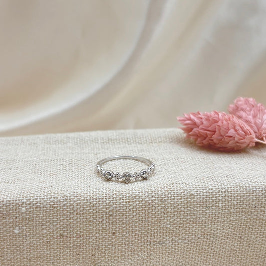 K18WG  リング ダイヤ CJ0601