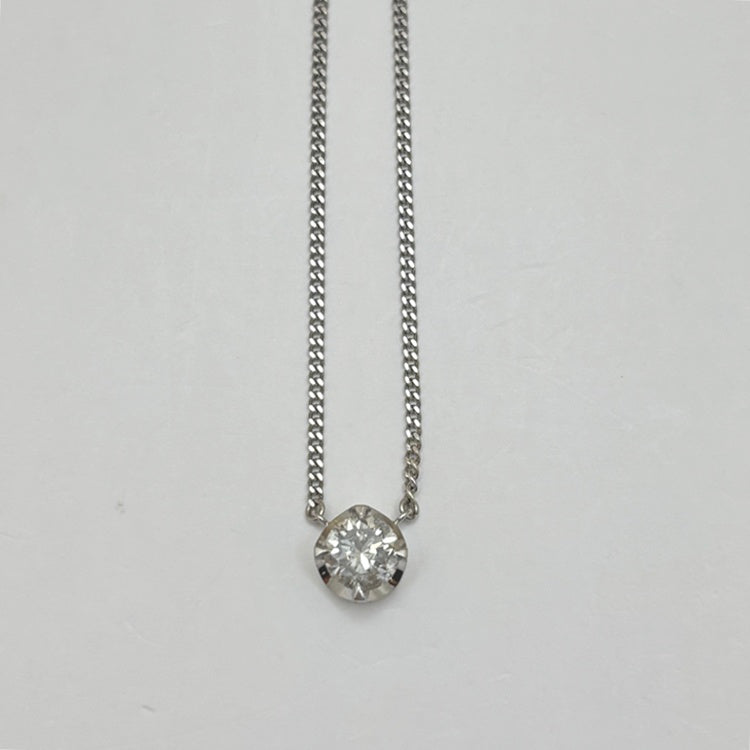 Pt ネックレス ダイヤ CJ0602