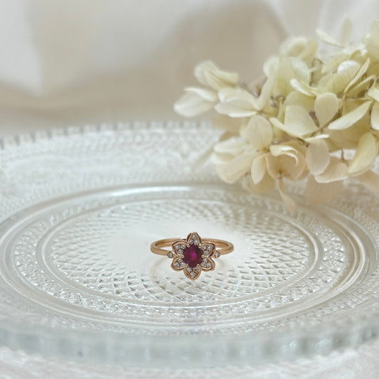 K18PG リング ルビー CJ0622