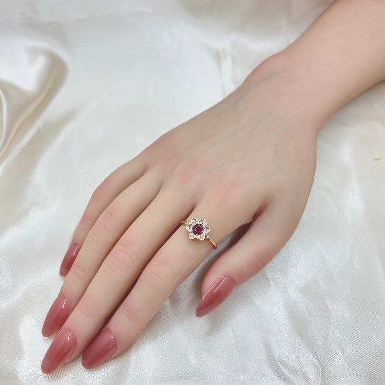 K18PG リング ルビー CJ0622