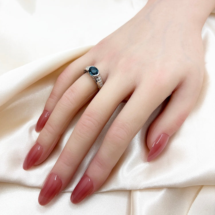 Pt リング ブルートルマリン CJ0627