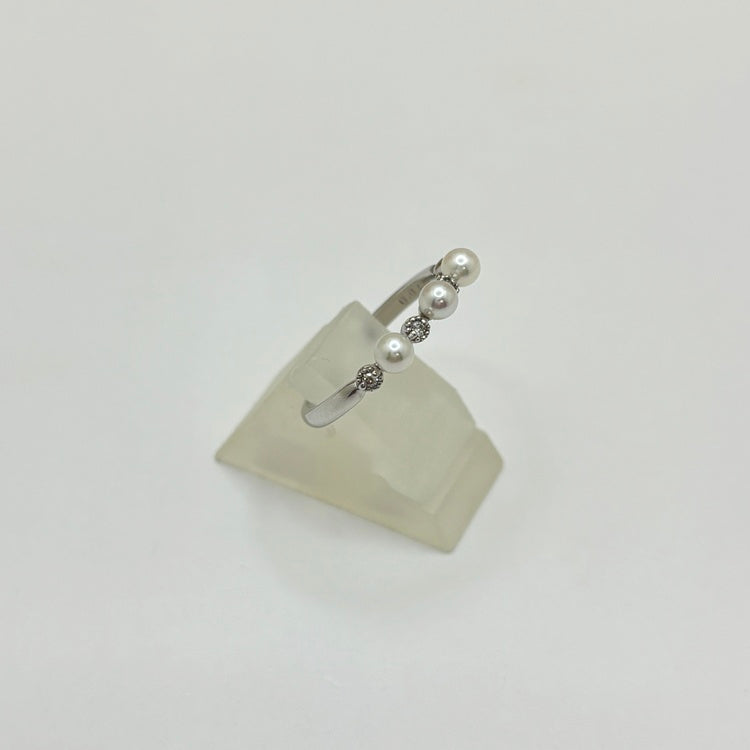 K18WG リング パール CJ0630