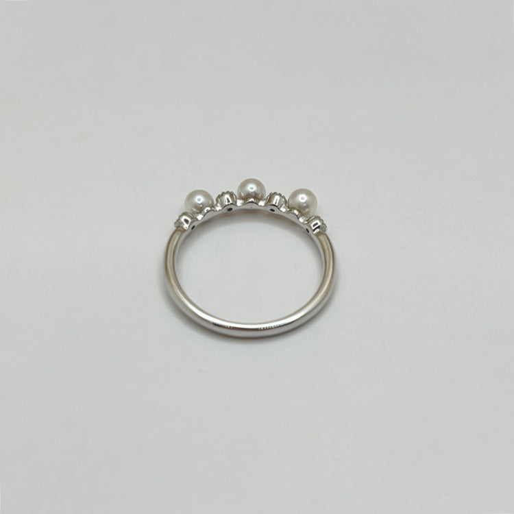 K18WG リング パール CJ0630