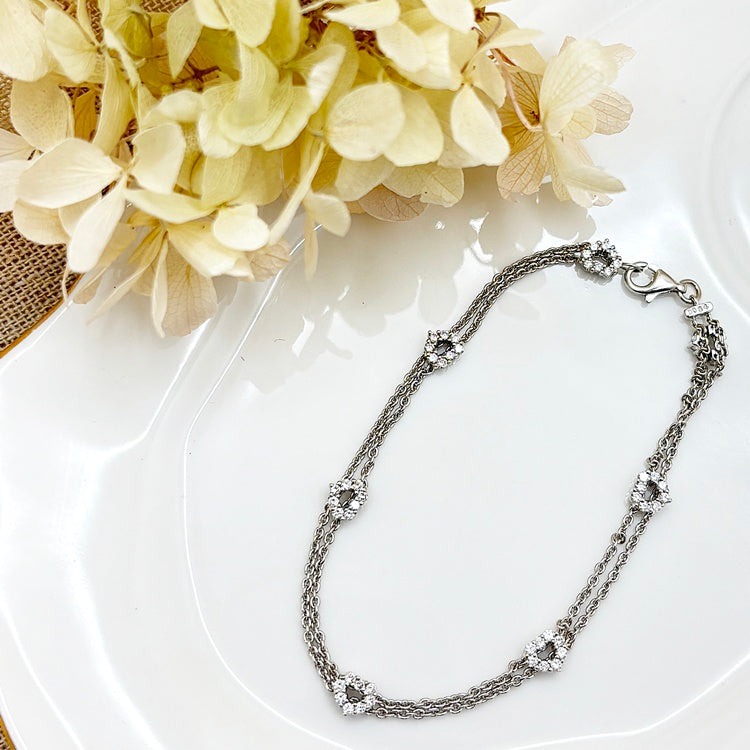 K18WG ブレスレット ダイヤ CJ0634