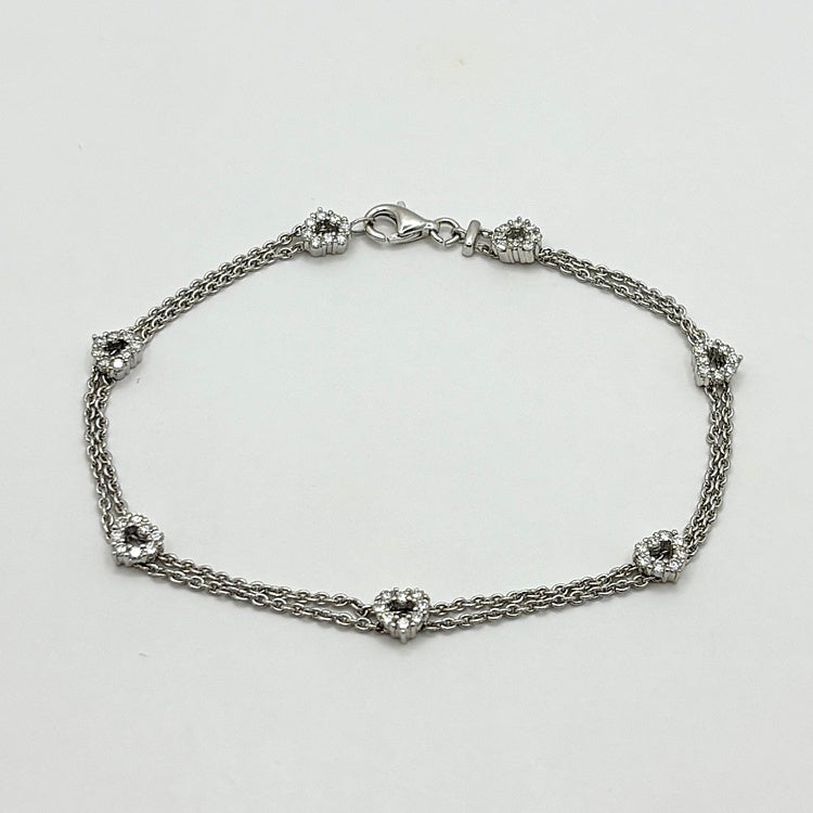 K18WG ブレスレット ダイヤ CJ0634