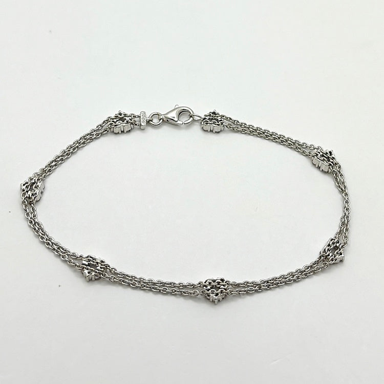 K18WG ブレスレット ダイヤ CJ0634