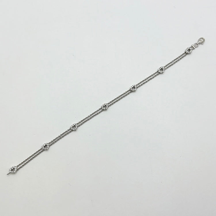 K18WG ブレスレット ダイヤ CJ0634