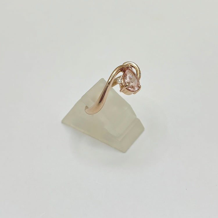 K18PG リング　モルガナイト CJ0637