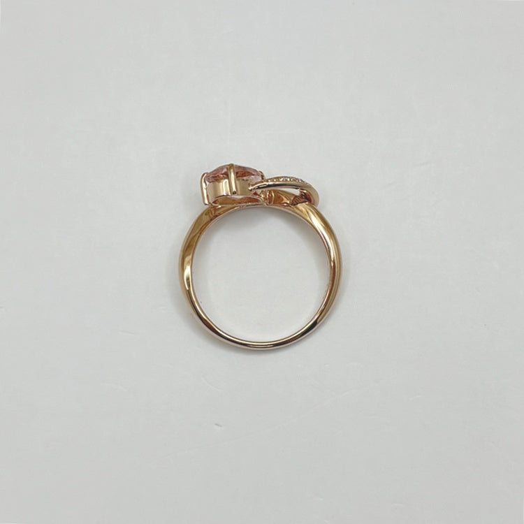 K18PG リング　モルガナイト CJ0637