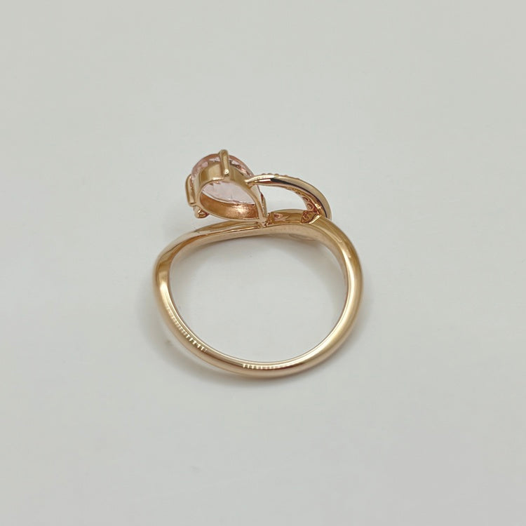 K18PG リング　モルガナイト CJ0637