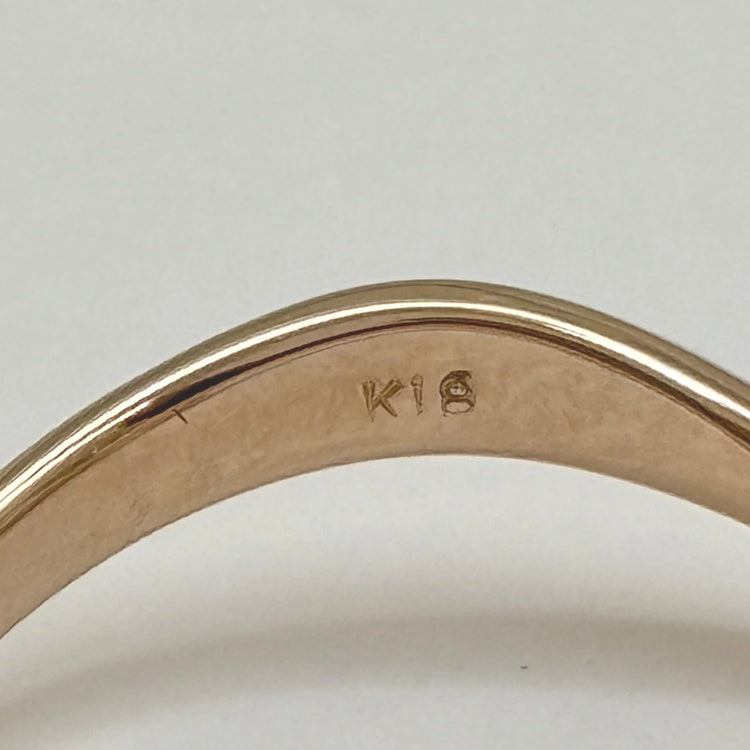 K18PG リング　モルガナイト CJ0637