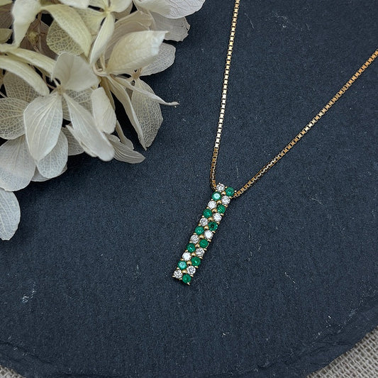 K18 ネックレス  エメラルド　CJ0641