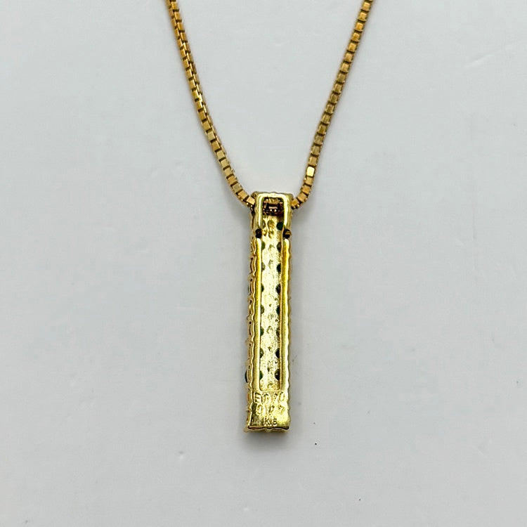 K18 ネックレス  エメラルド　CJ0641