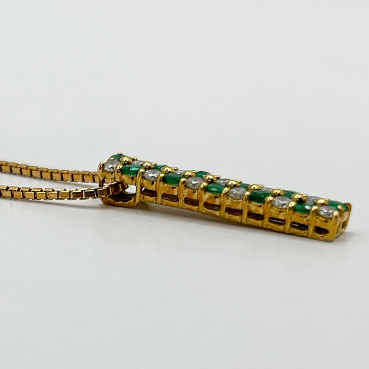 K18 ネックレス  エメラルド　CJ0641