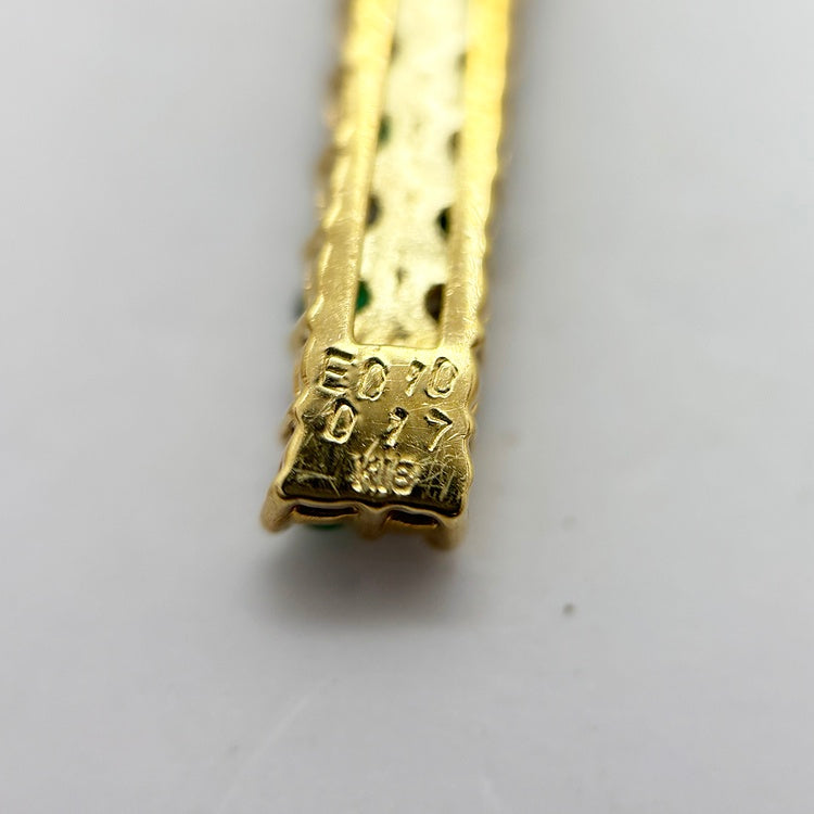 K18 ネックレス  エメラルド　CJ0641