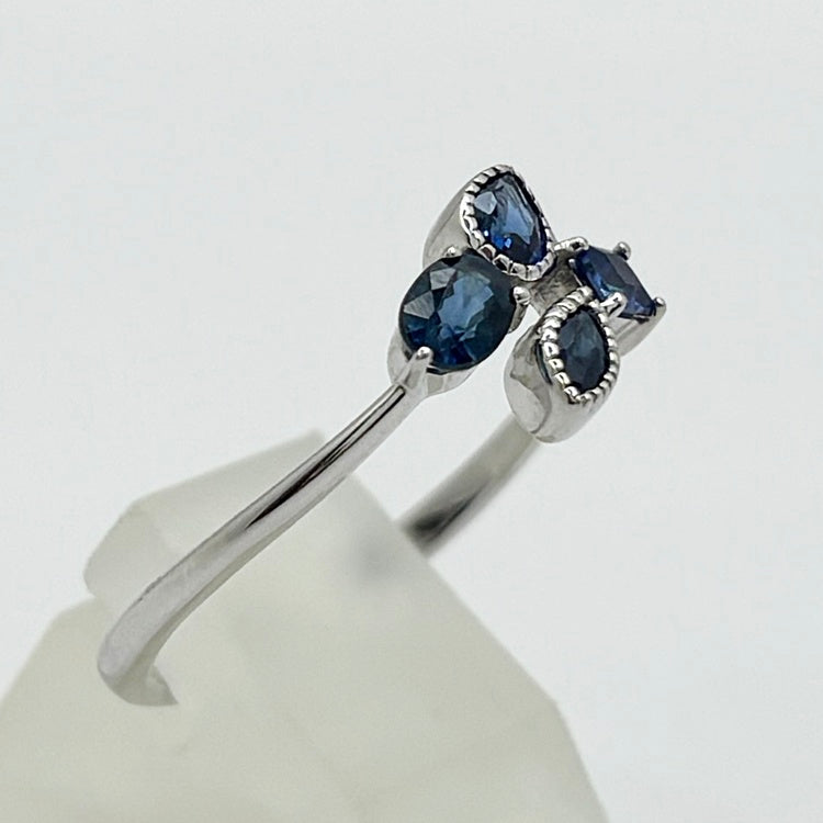 K18WG リング サファイア CJ0642