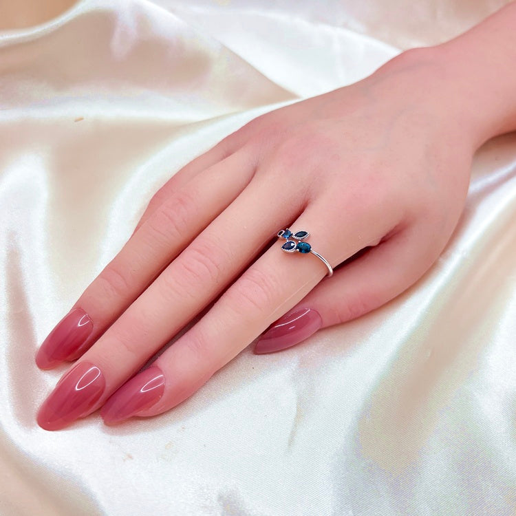 K18WG リング サファイア CJ0642