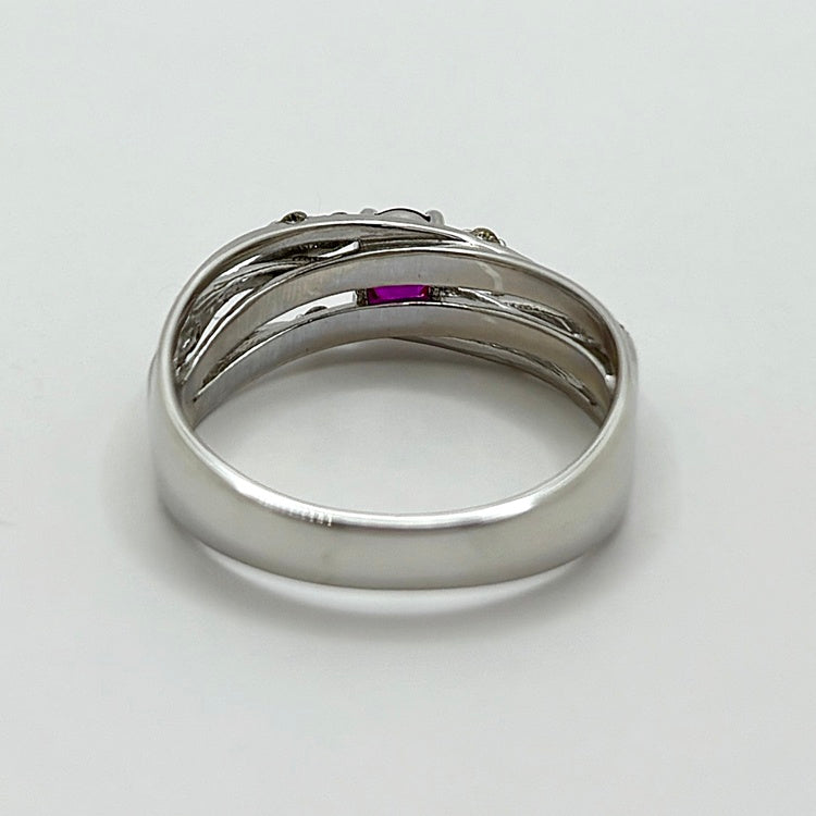 K18WG リング  ルビー CJ0646