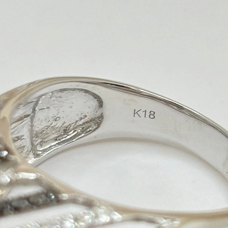 K18WG  リング ダイヤ CJ0651