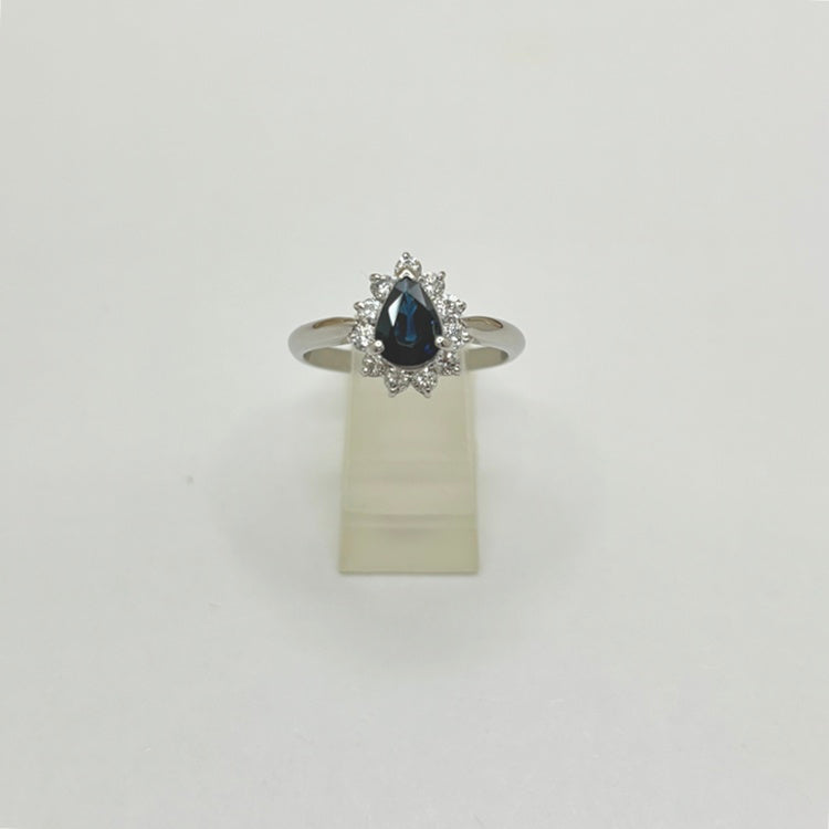 Pt リング サファイア CJ0657