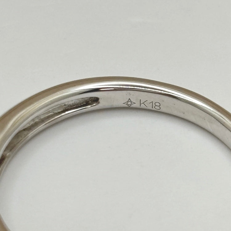 K18WG  リング ダイヤ CJ0658