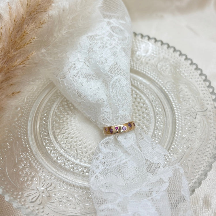 K18PG リング ピンクサファイア CJ0659