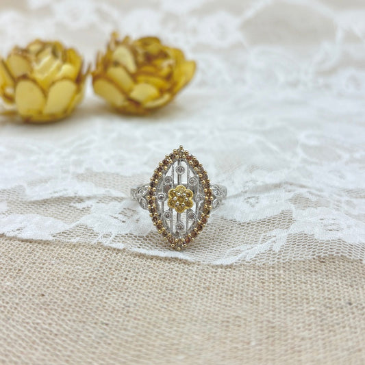 K18/K18WG リング ダイヤ　CJ0662